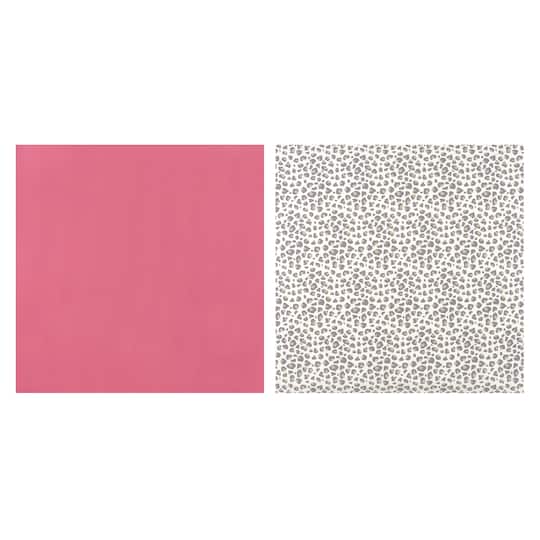 6 Packs: 2 ct. (12 total) 12" x 12" Classic Leopard & Red Sublimation Sheets by Make Market®